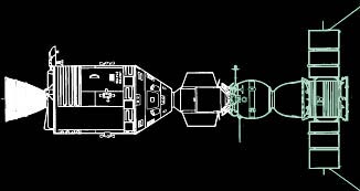 Line art of ASTP